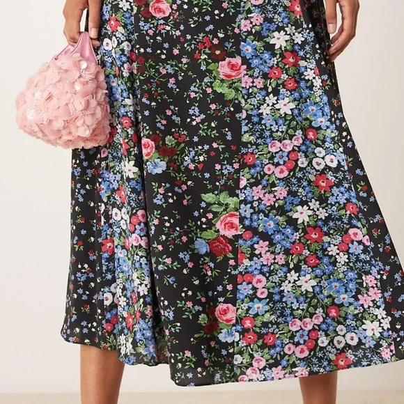 Floral Midi Skirt - Nobody’s Child - Picture 2 of 7